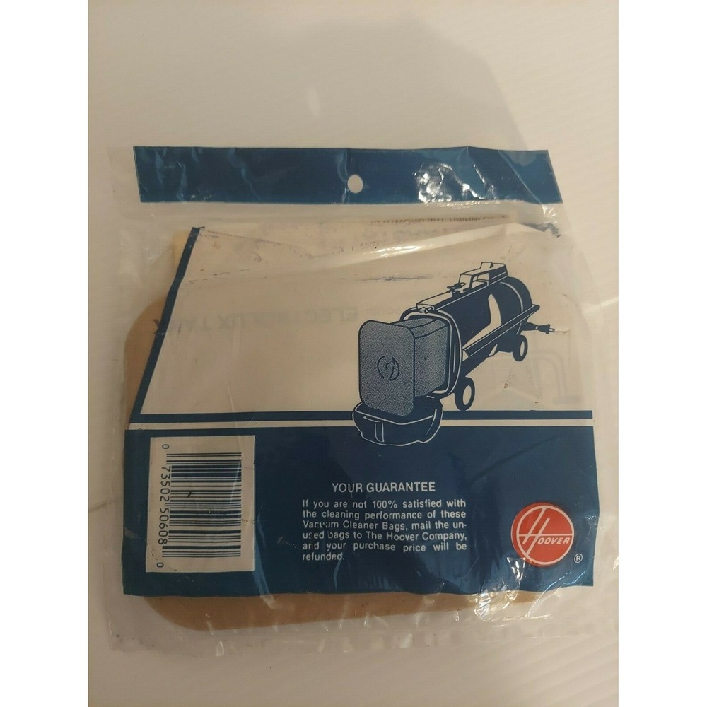 Lot of 2 NEW Hoover Electrolux Tank Vacuum Cleaner Bags Self Closing Rubber Sea‎ - Picture 2 of 3